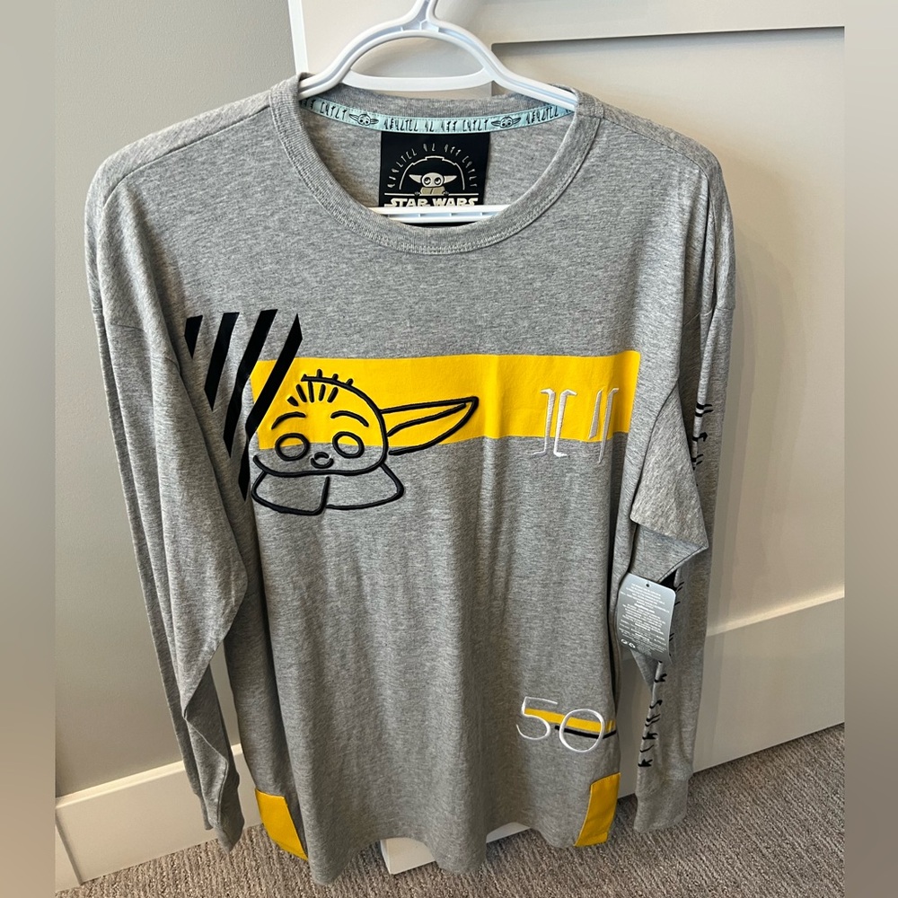 Disney Store Star Wars “The Child” long sleeve shirt, adults size small, new